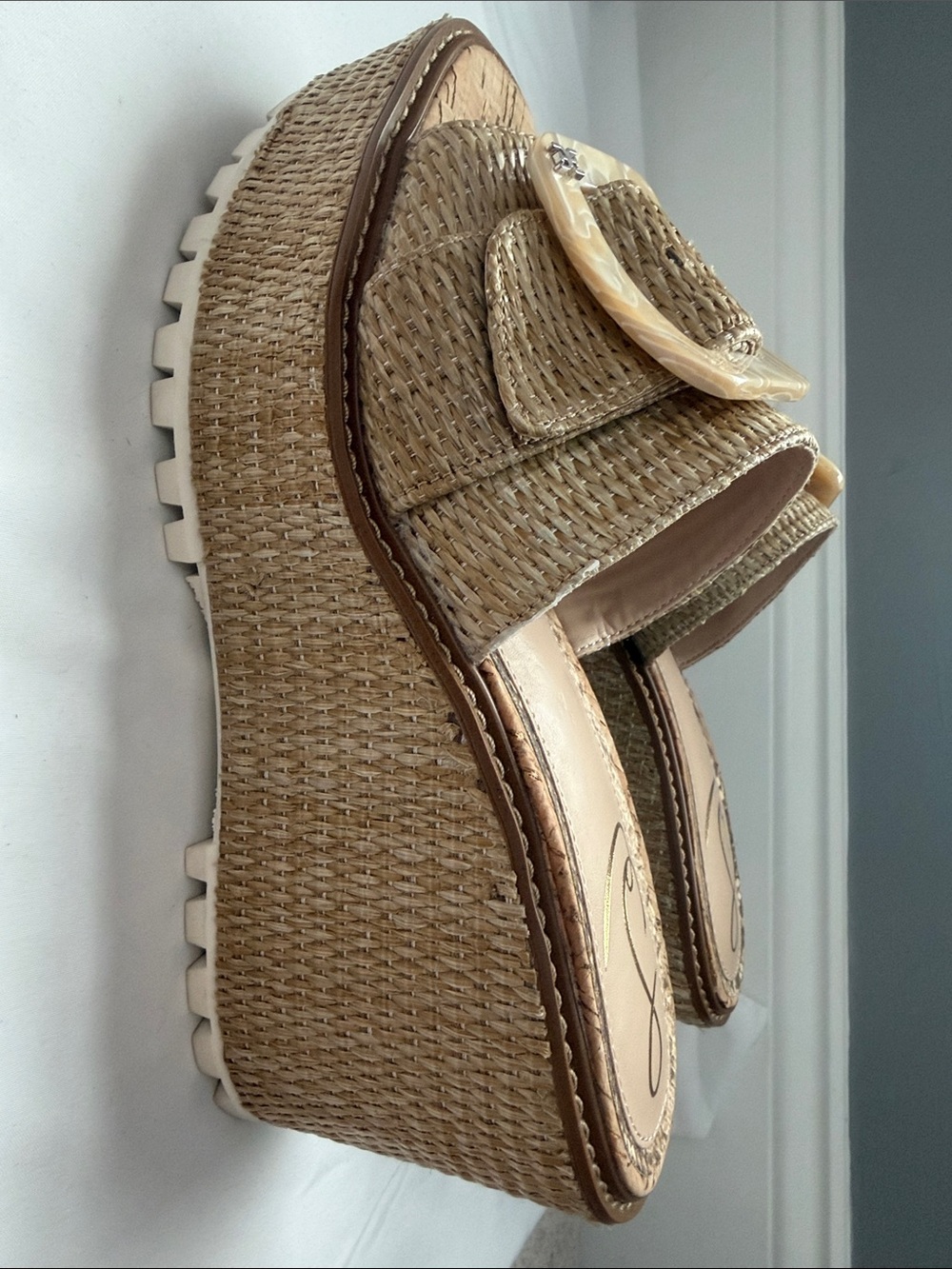 Sam Edelman Livi Raffia Wedges. Like New.
Size 8.5.